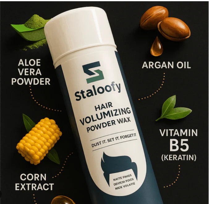 Staloofy Hair Styling Powder for Instant Volume & Strong Hold – 24H Result